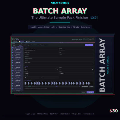 Batch Array — Mac App & Ableton Live 12 Extension