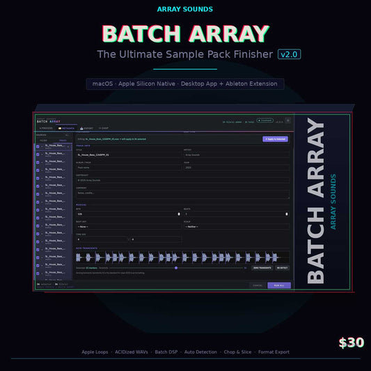 Batch Array — Mac App & Ableton Live 12 Extension