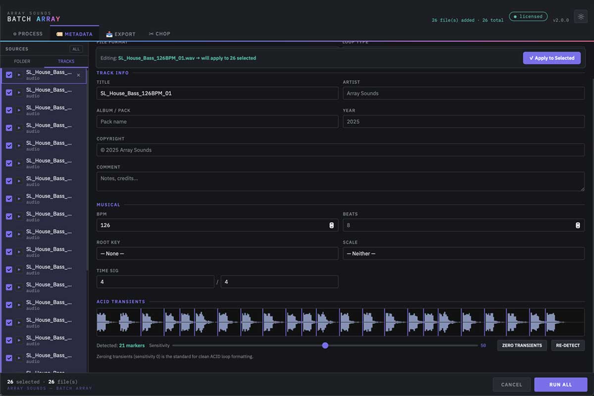Batch Array — Mac App & Ableton Live 12 Extension