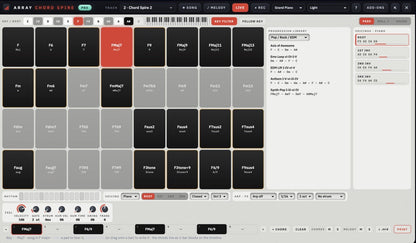 Chord Spire pads, progressions and voicings