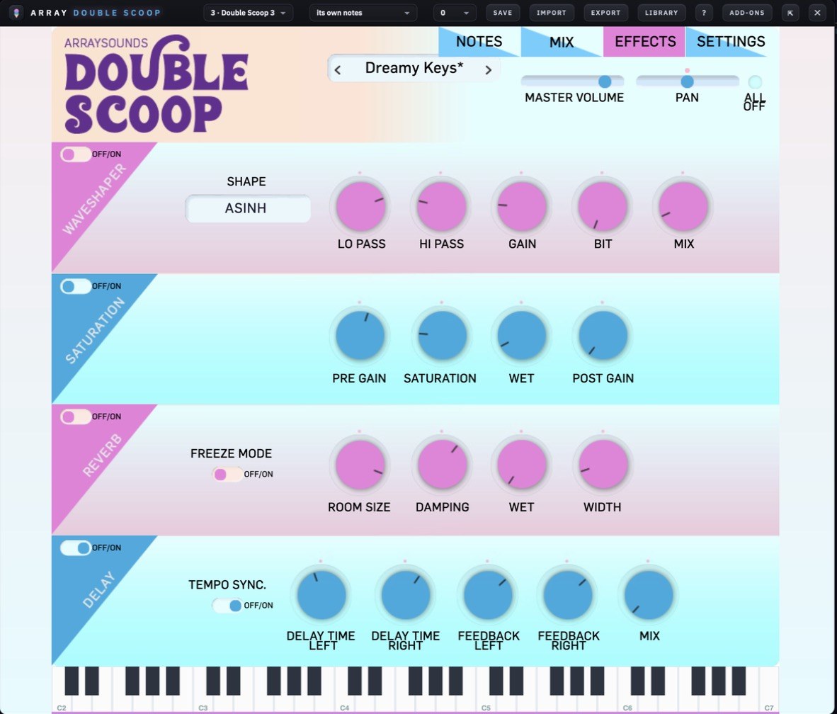 Double Scoop effects