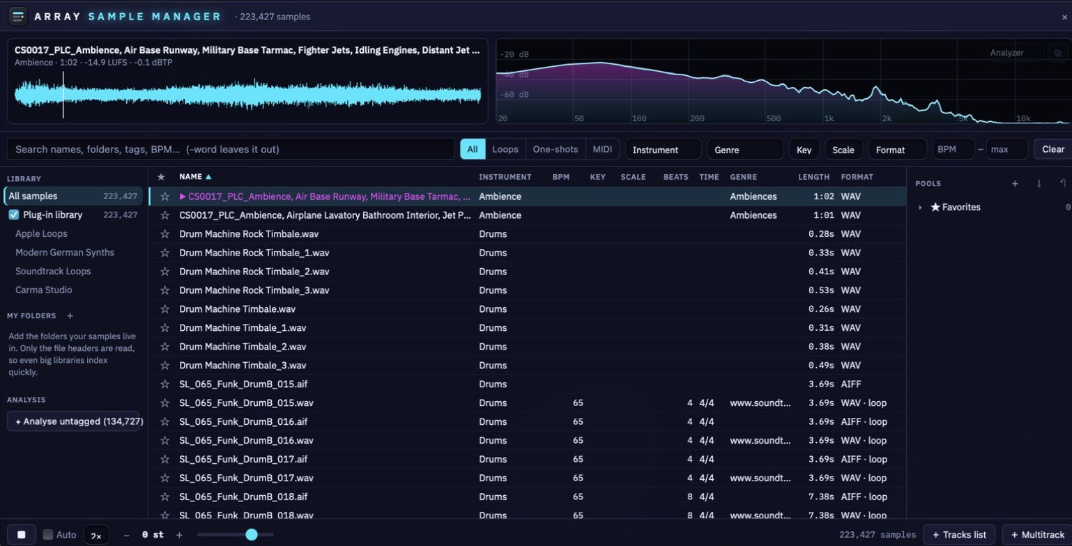 Array Sample Manager